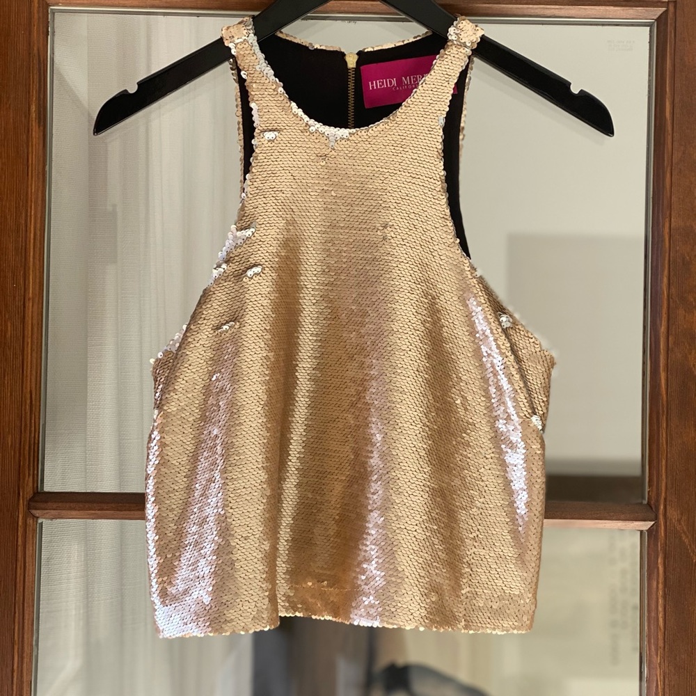 Heidi Merrick- Sequin Tank Top Perfect top for NYE!!
